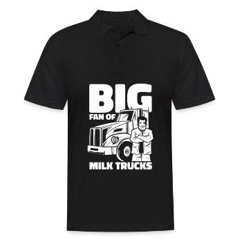 Cow Milk Milk Truck - Men's Polo Shirt - black - Front - Kai (181cm)