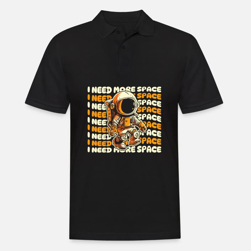 Astronaute Astronaute Cosmonaute Drôle - Polo Homme - noir