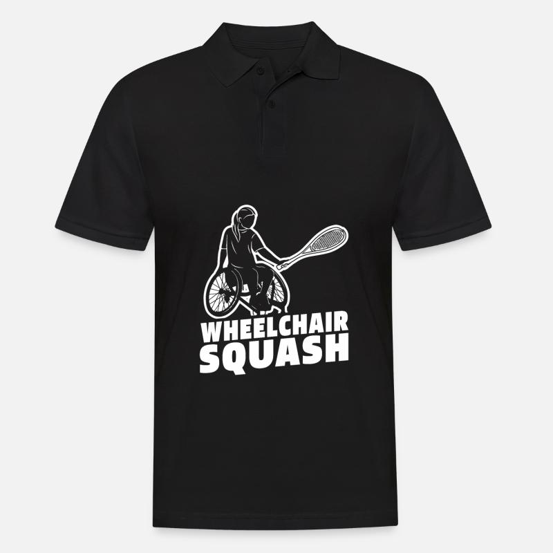 Squash - Männer Poloshirt - Schwarz