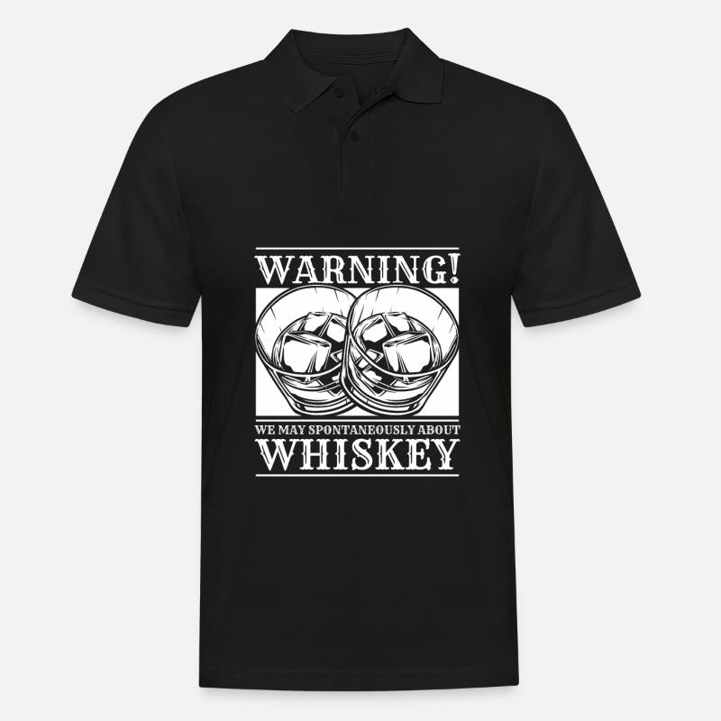 Whisky Whiskey - Männer Poloshirt - Schwarz