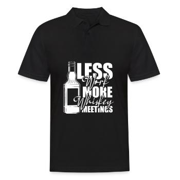 Whisky Whiskey - Männer Poloshirt - Schwarz - Vorne - Kai (181cm)