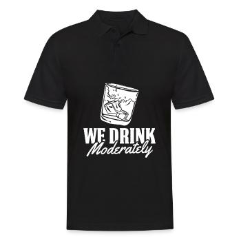 Whisky Whiskey - Männer Poloshirt - Schwarz - Vorne - Kai (181cm)