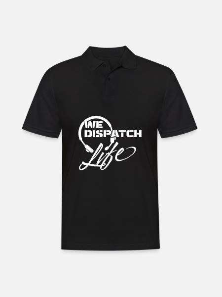 Notruf Leitstelle Einsatzzentrale - Männer Poloshirt - Schwarz