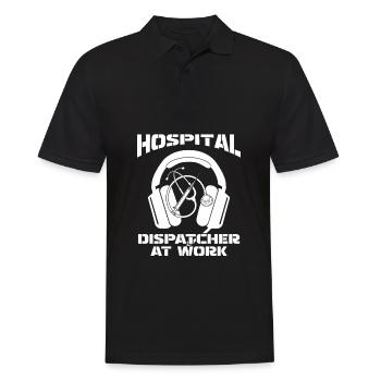 Emergency call control center operations center - Men's Polo Shirt - black - Front - Kai (181cm)