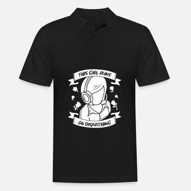 Notruf Leitstelle Einsatzzentrale - Männer Poloshirt - Schwarz