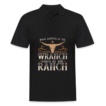 Rodeo Cowboy Cool Ranch Cowboy - Men's Polo Shirt - black - Front - Kai (181cm)