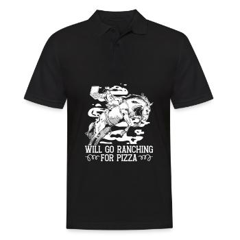 Rodeo Cowboy Ranch Cowboy - Men's Polo Shirt - black - Front - Kai (181cm)