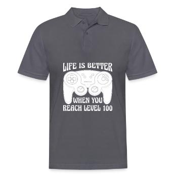 Jeux de joueurs - Polo Homme - charbon - Devant - Nico (186cm)
