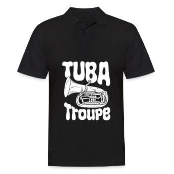 Fanfare procession tuba - Men's Polo Shirt - black - Front - Kai (181cm)