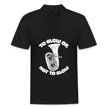Fanfare procession tuba - Men's Polo Shirt - black - Front - Kai (181cm)