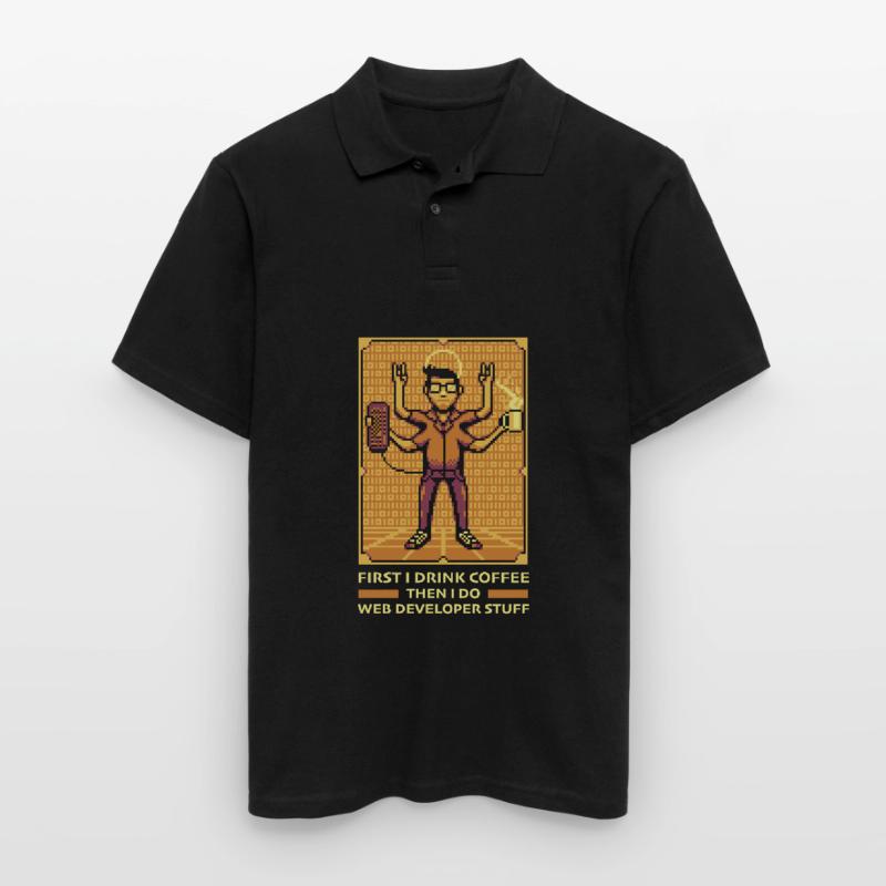 Web Developer Web Developer Coffee Men's Polo Shirt