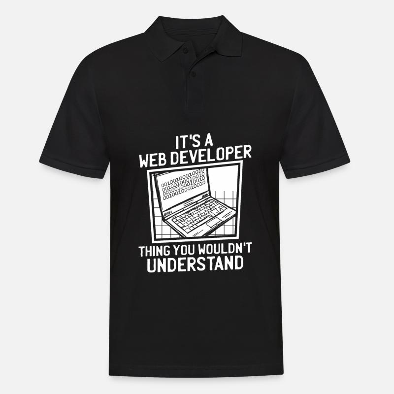 Web Developer Web Developer - Men's Polo Shirt - black
