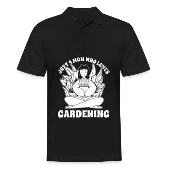 Jardinier amateur jardin maman - Polo Homme - noir - Devant - Kai (181cm)