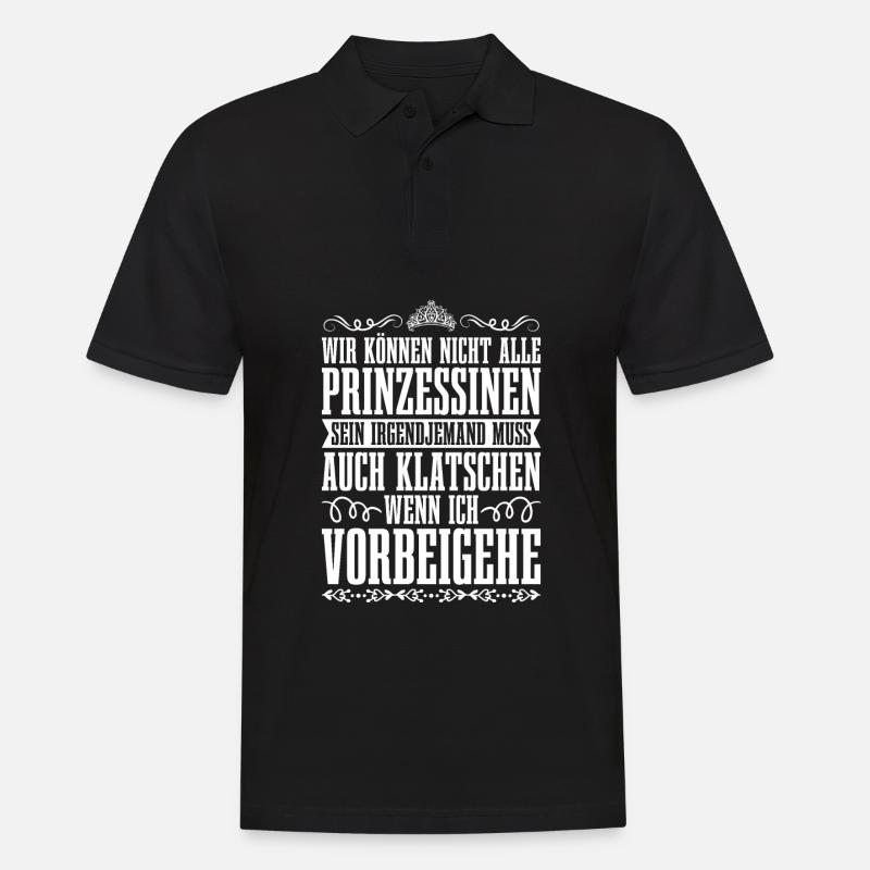 Prinzessin Krone - Männer Poloshirt - Schwarz