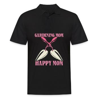 Hobbygärtner Garten Mutter Gartenmama - Männer Poloshirt - Schwarz - Vorne - Kai (181cm)