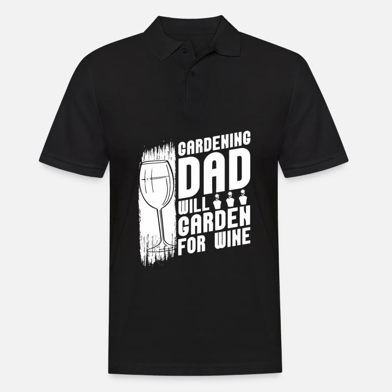 Hobbygärtner Garten Gartenvater - Männer Poloshirt - Schwarz