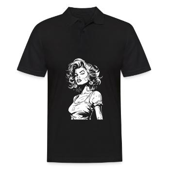 Zombie Halloween - Polo Homme - noir - Devant - Kai (181cm)