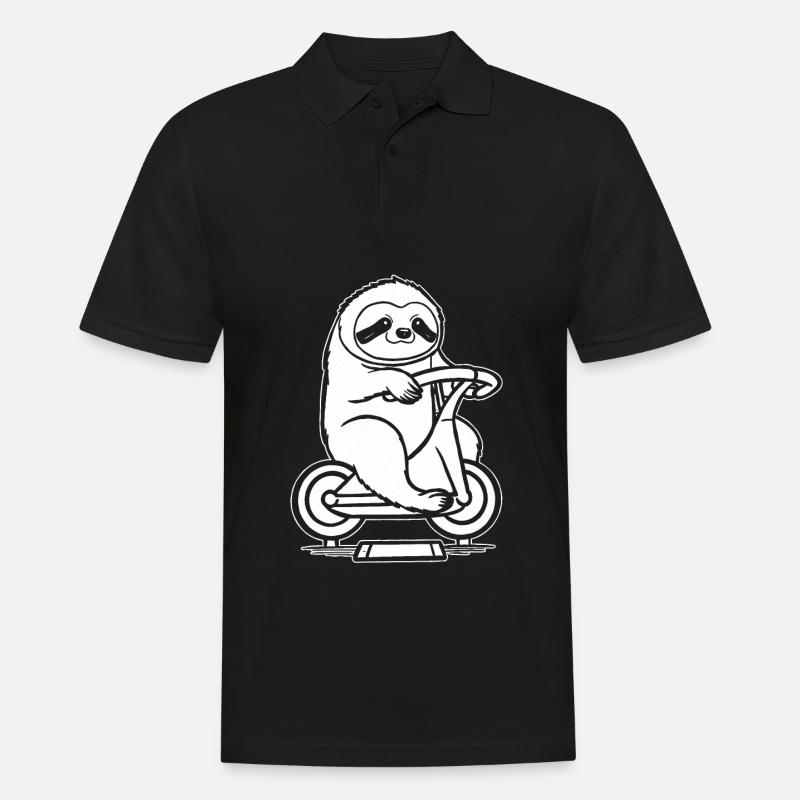 Indoor Cycling - Männer Poloshirt - Schwarz