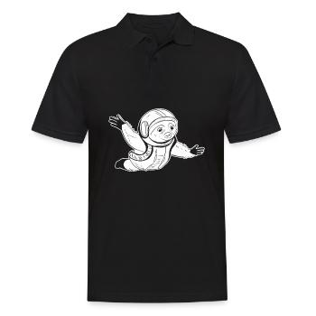 Indoor Skydiving - Men's Polo Shirt - black - Front - Kai (181cm)