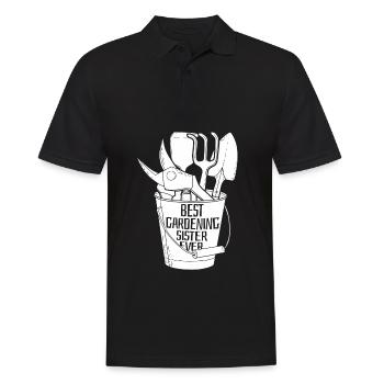 Jardinier amateur Infirmière de jardin - Polo Homme - noir - Devant - Kai (181cm)