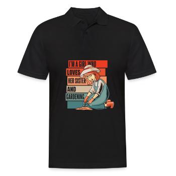 Jardinière amateur jardin horticole sœur - Polo Homme - noir - Devant - Kai (181cm)