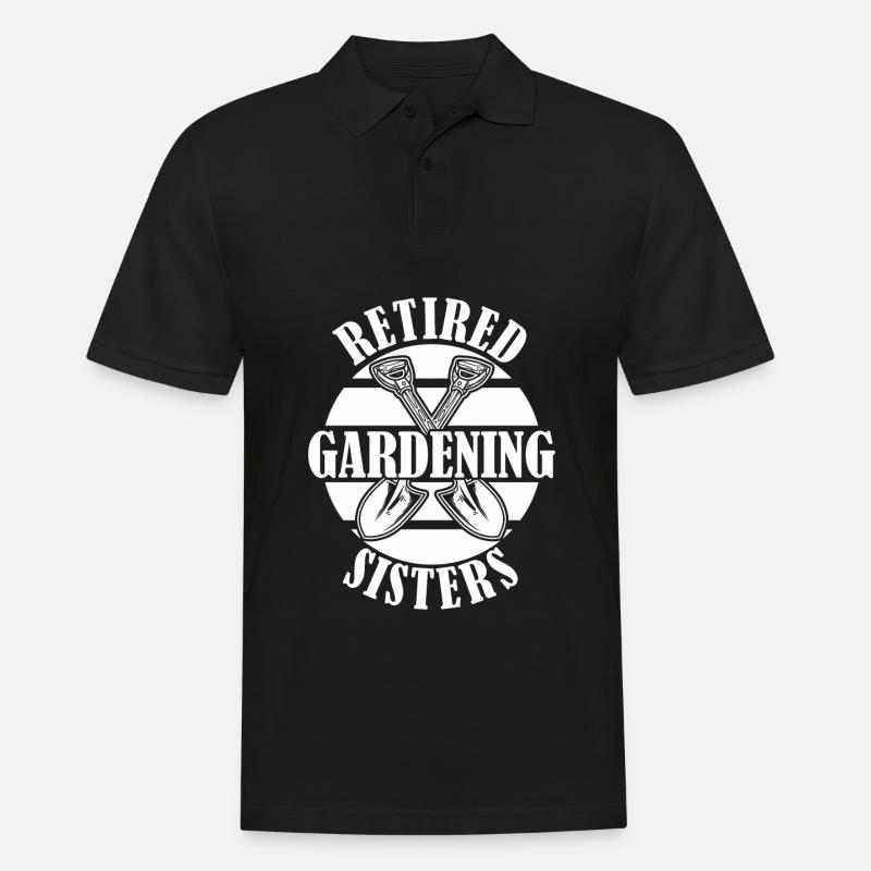 Hobbygärtner Garten Gartenschwester - Männer Poloshirt - Schwarz