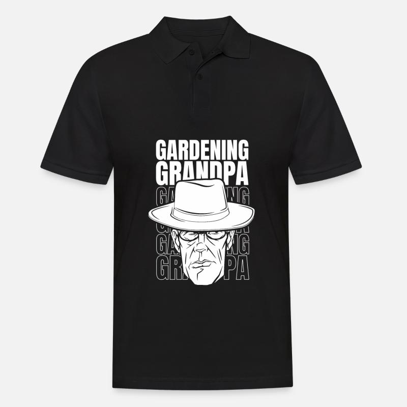 Hobbygärtner Garten Garten Opa - Männer Poloshirt - Schwarz