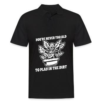 Hobbygärtner Garten Garten Opa - Männer Poloshirt - Schwarz - Vorne - Kai (181cm)