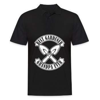 Hobbygärtner Garten Garten Opa - Männer Poloshirt - Schwarz - Vorne - Kai (181cm)
