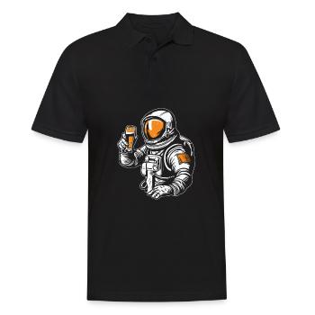 Astronaut Astronaut Cosmonaut Astronaut - Men's Polo Shirt - black - Front - Kai (181cm)