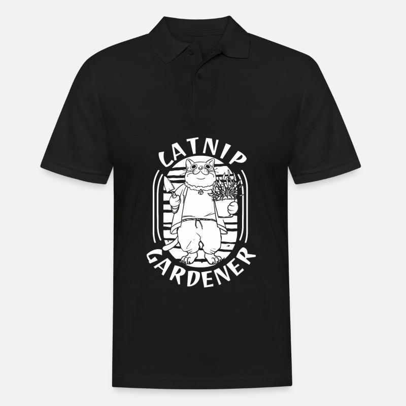 Hobbygärtner Garten Gartenkatze - Männer Poloshirt - Schwarz