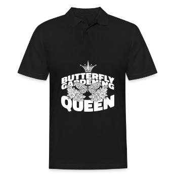 Hobby gardeners garden garden butterflies - Men's Polo Shirt - black - Front - Kai (181cm)