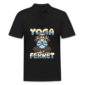Putois furet mignon - Polo Homme - noir - Devant - Kai (181cm)