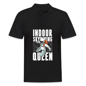 Indoor Skydiving Cool Indoor Fallschirmspringen - Men's Polo Shirt - black - Front - Kai (181cm)