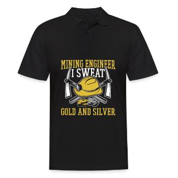 Engineer Cool Mining Engineer - Men's Polo Shirt - black - Front - Kai (181cm)