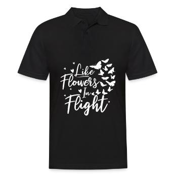 Hobby gardeners garden garden butterflies - Men's Polo Shirt - black - Front - Kai (181cm)