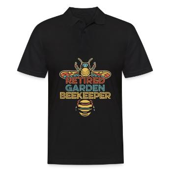 Jardinier amateur jardin abeilles de jardin - Polo Homme - noir - Devant - Kai (181cm)