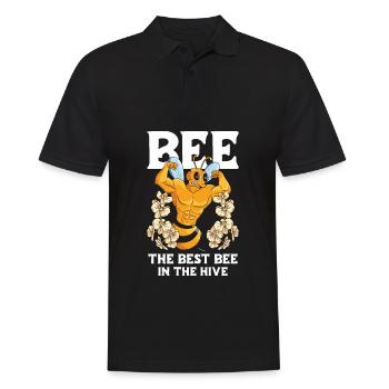 Jardinier amateur jardin ruche abeilles - Polo Homme - noir - Devant - Kai (181cm)