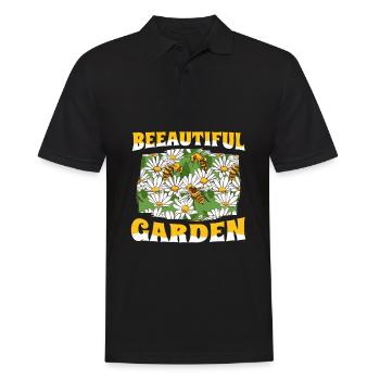 Jardinier amateur jardin abeilles de jardin - Polo Homme - noir - Devant - Kai (181cm)
