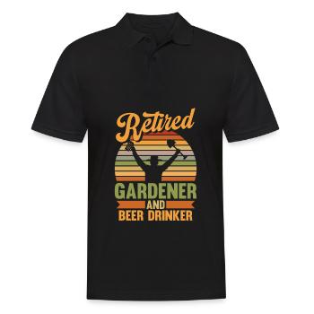 Hobby Gardener Garden Garden Beer - Men's Polo Shirt - black - Front - Kai (181cm)