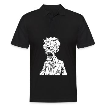 Zombie Halloween - Polo Homme - noir - Devant - Kai (181cm)