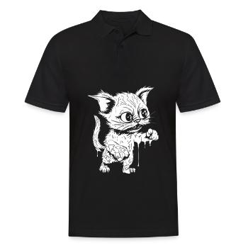 Zombie Halloween - Polo Homme - noir - Devant - Kai (181cm)