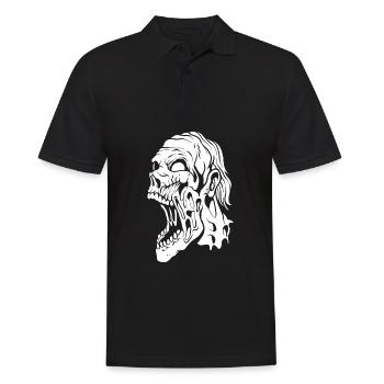 Zombie Halloween - Polo Homme - noir - Devant - Kai (181cm)