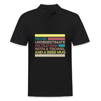 Hobby Gardener Garden Garden Beer - Men's Polo Shirt - black - Front - Kai (181cm)