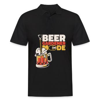 Hobbygärtner Garten Modus An Garten Bier - Männer Poloshirt - Schwarz - Vorne - Kai (181cm)