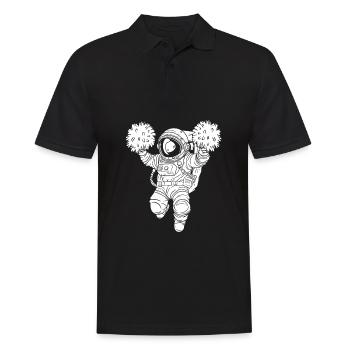 Cheerleader Cheerleading - Men's Polo Shirt - black - Front - Kai (181cm)