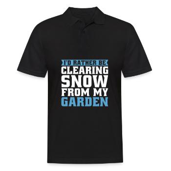 Hobby Gardener Garden Snow Garden Noël - Polo Homme - noir - Devant - Kai (181cm)