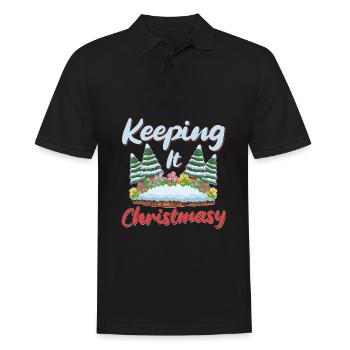 Hobby Gardener Garden Funny Garden Noël - Polo Homme - noir - Devant - Kai (181cm)