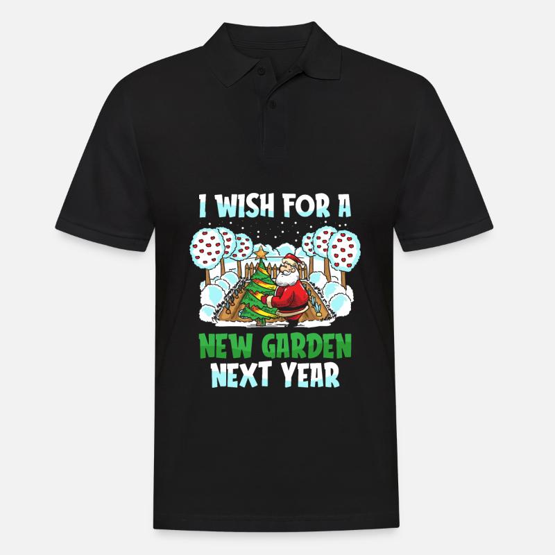 Hobbygärtner Garten Weihnachtsmann - Männer Poloshirt - Schwarz