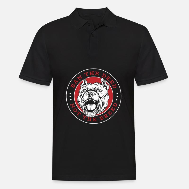 Pitbull Pitbull Verbot - Männer Poloshirt - Schwarz